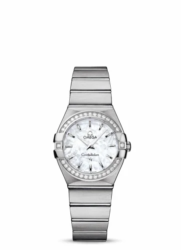 Omega Constellation Quartz 27 Brushed Stainless Steel / Diamond / MOP 123.15.27.60.05.001 (12315276005001)